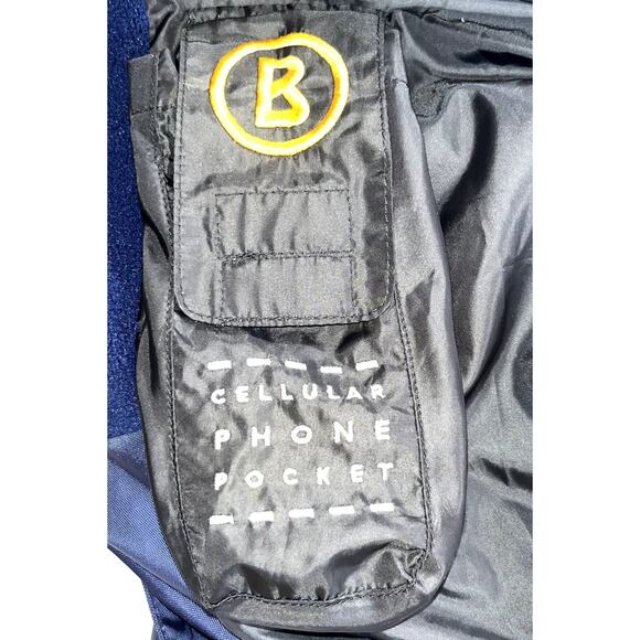 Bogner Active Hooded Ski Snowsuit Navy Wind Water Resistant Microfiber Mens 40 - Picture 14 of 16